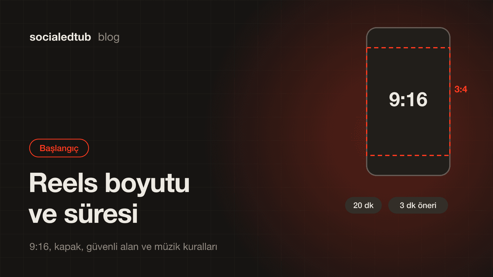 Instagram Reels boyutu ve süresi 2026: 9:16, kapak, güvenli alan